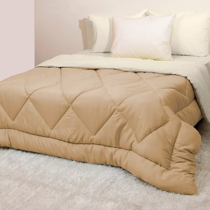 Πάπλωμα Υπέρδιπλο 220X240 Viopros Microfiber Εκρού/Μπεζ (220x240)
