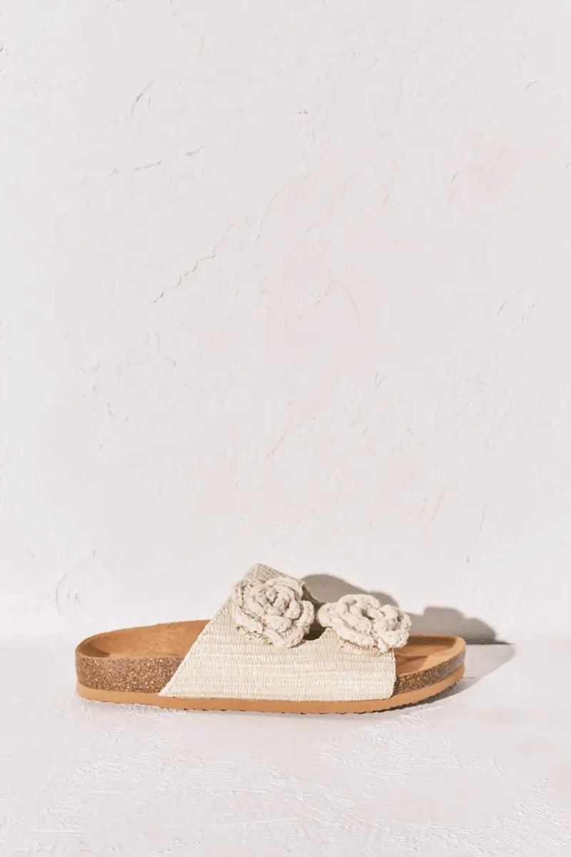 women'secret σαγιονάρες Γυναικεία MMT FLOWER BIO GREEN
