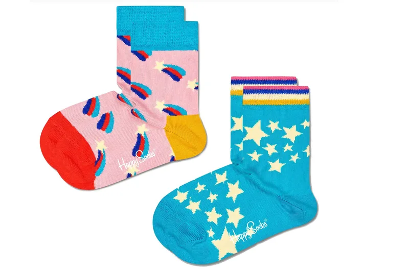 Κάλτσες Happy Socks 2-Pack Shooting Star KSST02-6000-1000 Unisex Παιδικό