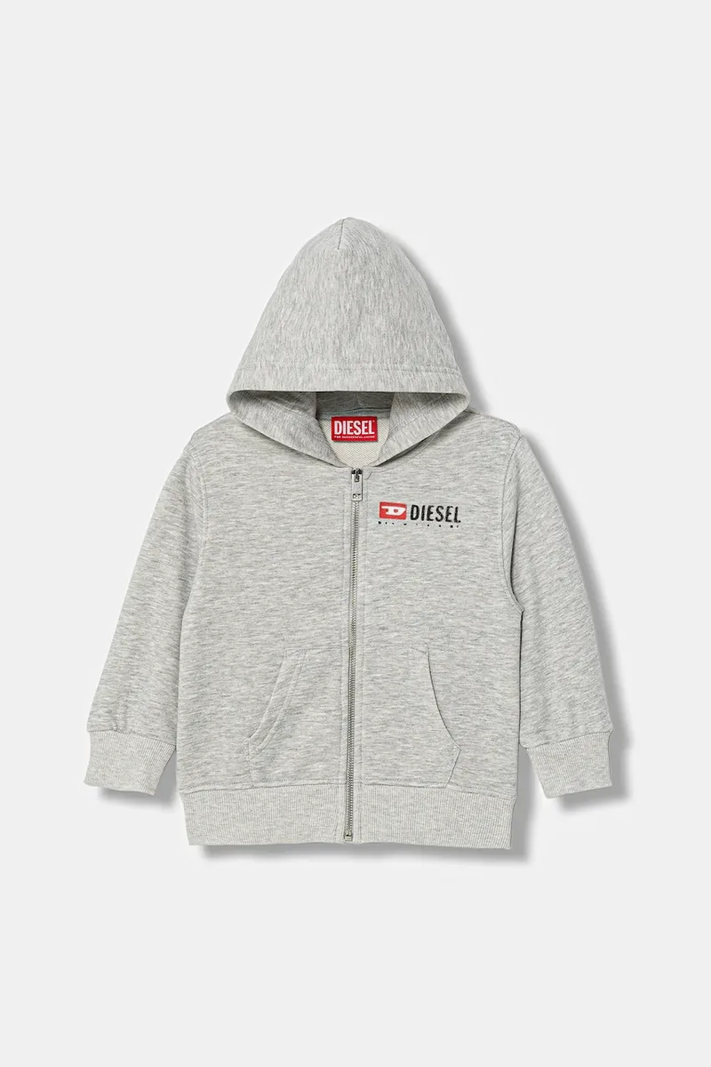 Βαμβακερή παιδική μπλούζα Diesel SDROPSHOODZ OVER SWEAT-SHIRT