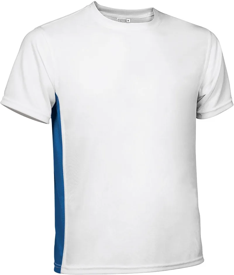 Τεχνικό T-Shirt LEOPARD Valento CAVALEOBY_kids White-Royal Blue