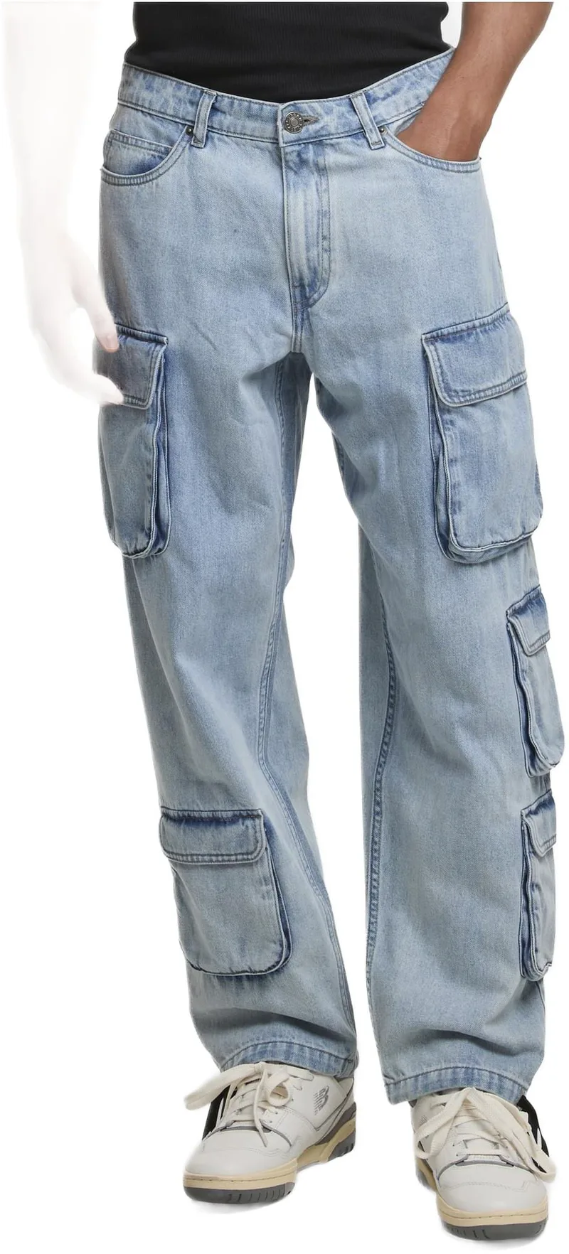 Multi Pocket Denim Cargo Urban Classics TB7322-12689 new light blue washed