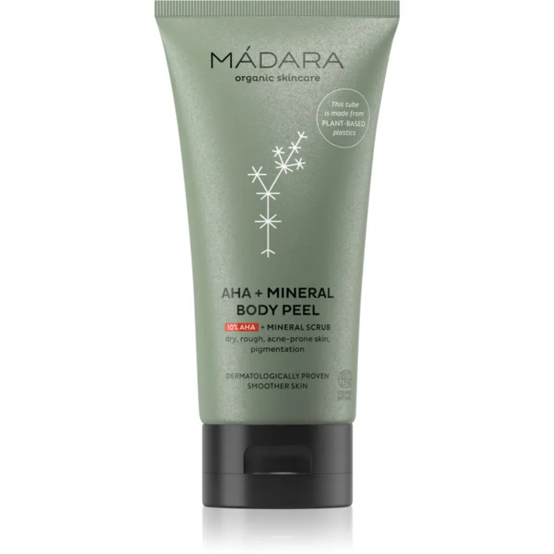 MÁDARA AHA+Mineral λειαντική απολέπιση σώματος 175 ml