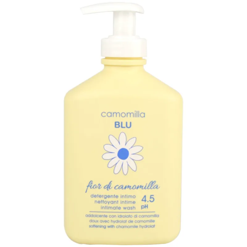 Camomilla Μπλε Flower Intimate Wash Gel Απαλή Λοσιόν Καθαρισμού για την Ευαίσθητη Περιόχη με Ευχάριστες Γλυκές Φρέσκες Νότες με Αντλία​​​​​​​ 300ml