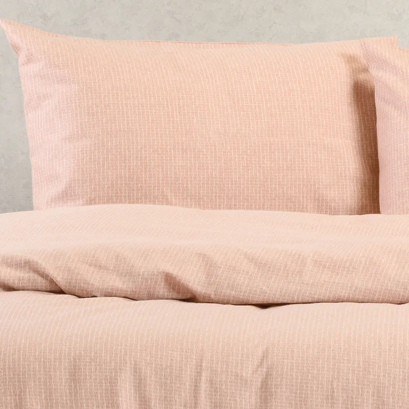 Φανελένιες Μαξιλαροθήκες Σετ 53x72 Melinen Winter Owen Rose