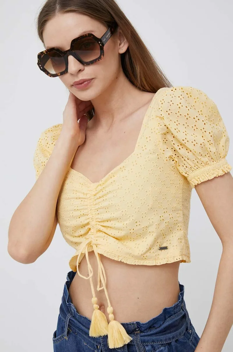 Βαμβακερό Top Pepe Jeans