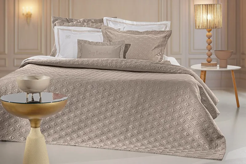 Σετ Κουβερλί King Size 3 Τεμαχίων Guy Laroche Honour Taupe 240x250