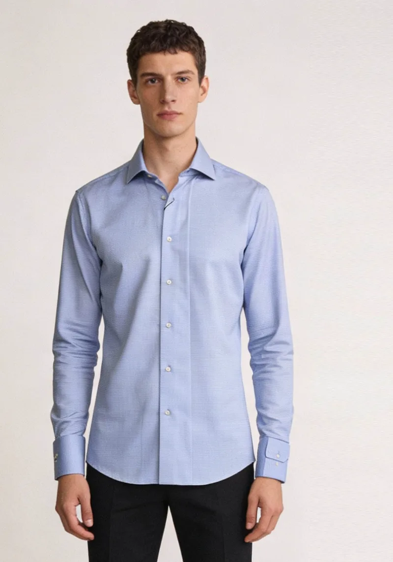 Guy Laroche Πουκάμισο Micro - GLDS18719 CL 2 Ciel