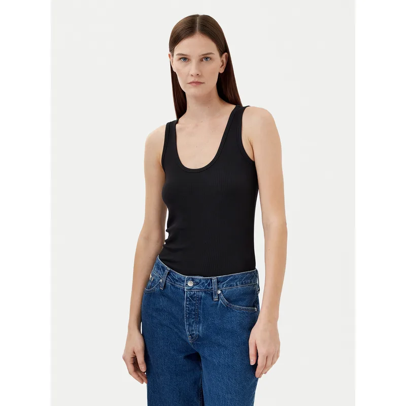 Calvin Klein Τοπ K20K208246 Μαύρο Slim Fit