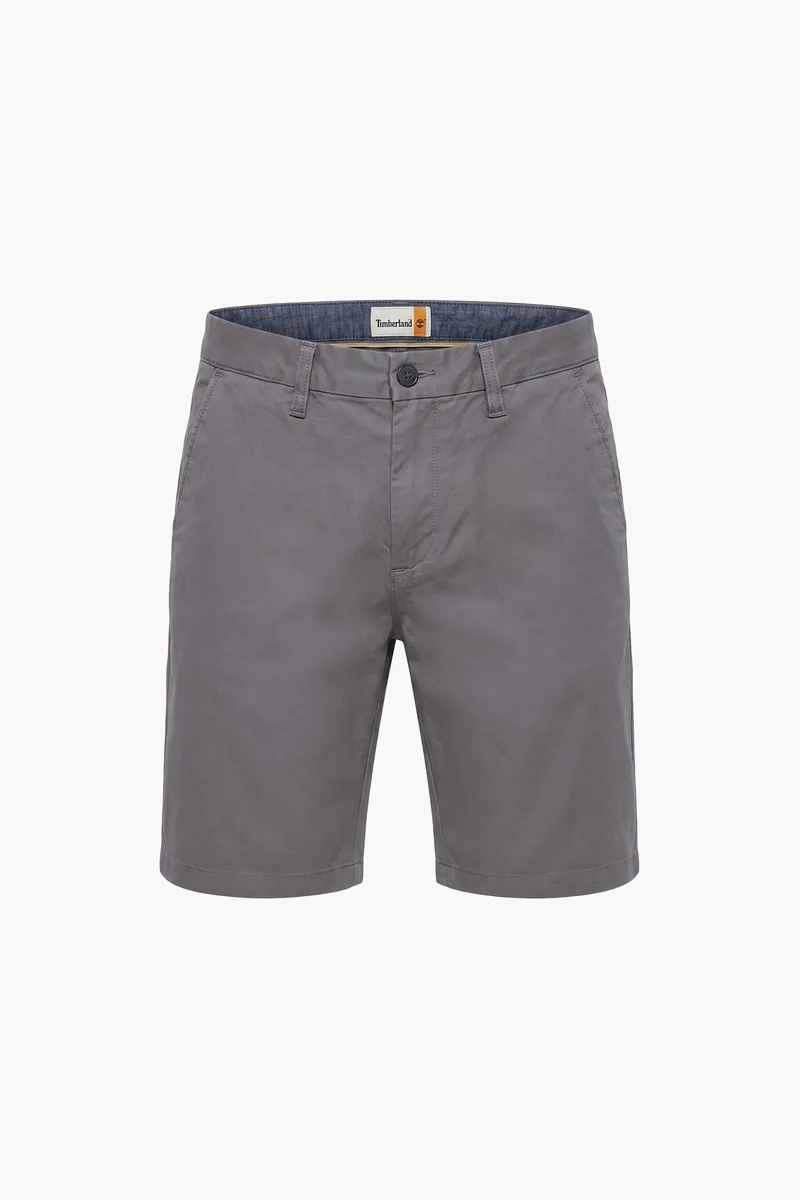 Timberland ανδρική βερμούδα chino 10" stretch twill Straight Fit "Squam Lake" - TB0A2DFMW081 Γκρι