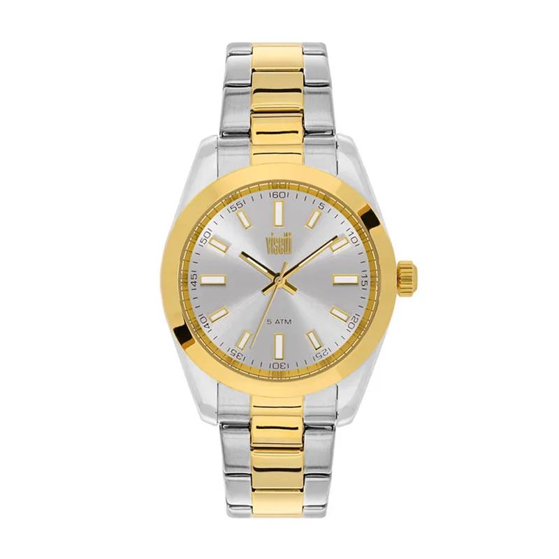 Ρολόι Γυναικείο Stainless Steel Bracelet Δίχρωμο Visetti 2Y-SW002SG