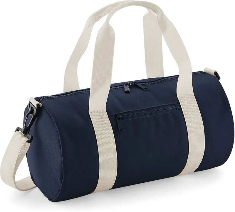 Τσάντα Βαρέλι BG140S Bagbase 12lt Mini Barrel Bag French Navy/Off White