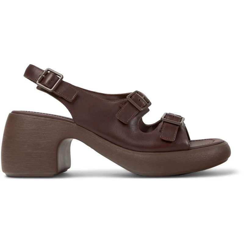 CAMPER Thelma Sandal - Πέδιλα Για Γυναικεία - Καφέ, Μέγεθος 37, Smooth leather