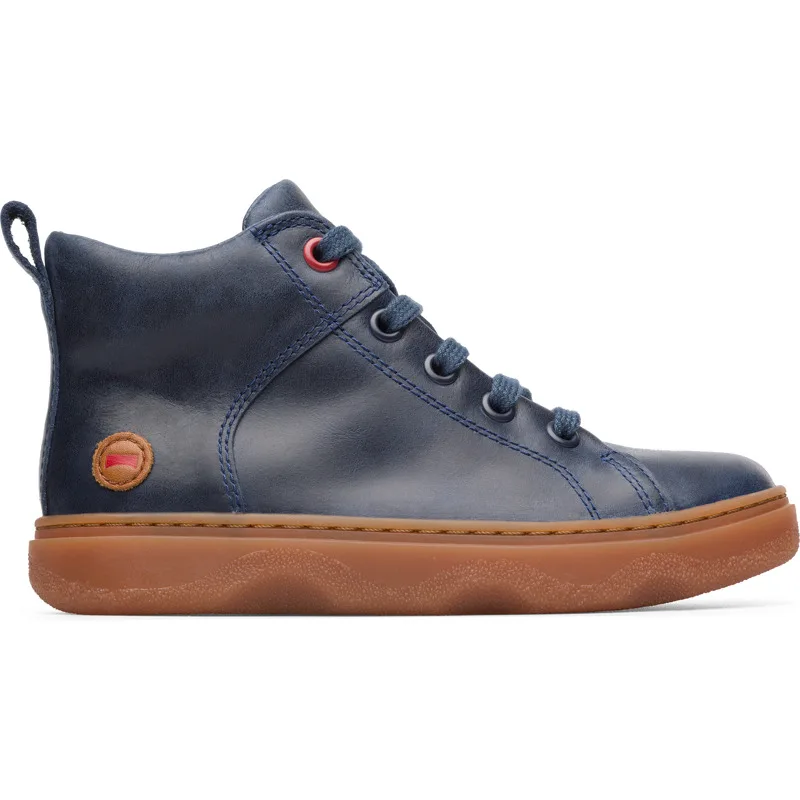 CAMPER Kiddo - Μπότες Για Παιδιά - Μπλε, Μέγεθος 31, Smooth leather