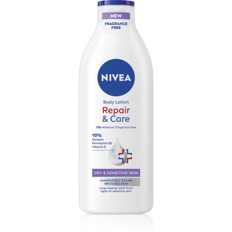 NIVEA Repair & Care Sensitive καταπραϋντικό γάλα για το σώμα για ξηρό και ευαίαισθητο δέρμα 400 ml