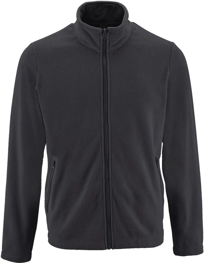 Ανδρική ζακέτα φλις Norman Men SOLS 02093 Charcoal Grey