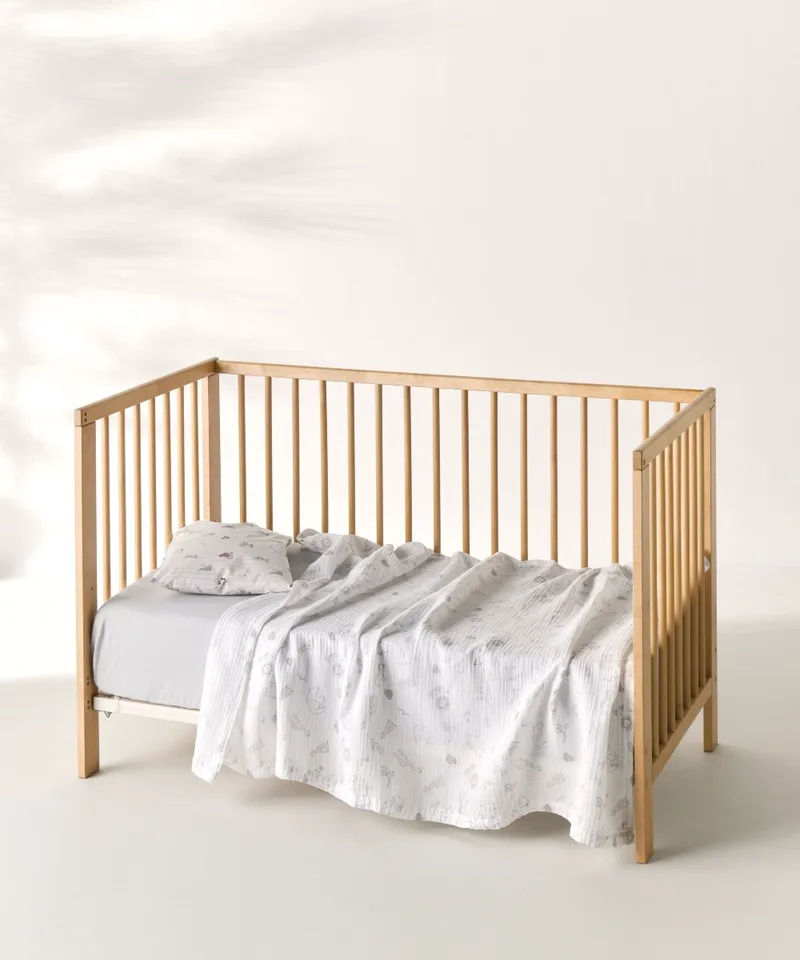 Κουβέρτα Αγκαλιάς Kentia Canopy A Μπεζ-White 70x100