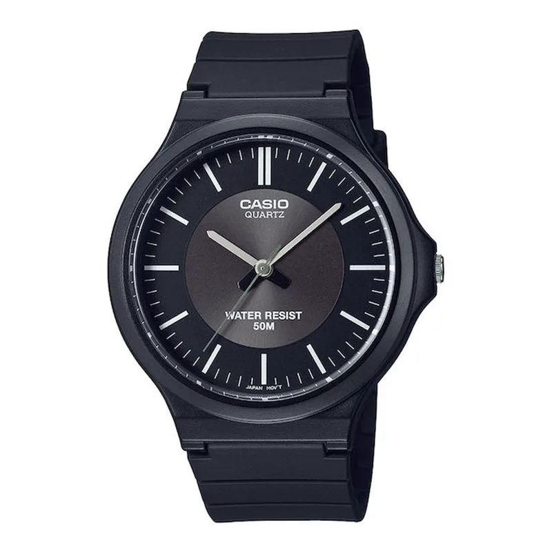 CASIO Collection Black Rubber Strap MW-240-1EVEF
