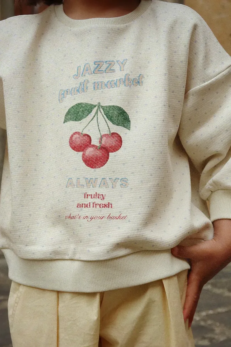 Konges Sløjd Παιδική βαμβακερή μπλούζα Konges Sløjd LOUPY LOU SWEAT SHIRT OCS