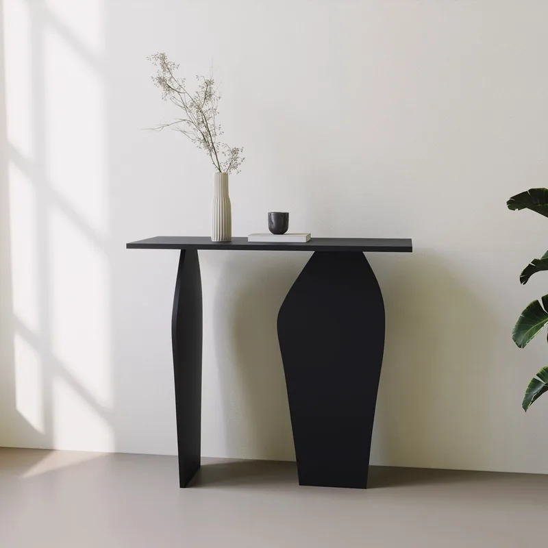 Έπιπλο Υποδοχής Arya - Black 552Nos1917 (100x90x40 cm)