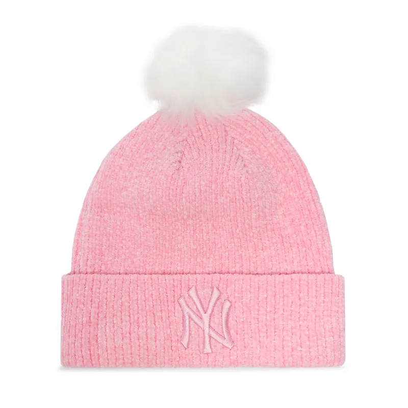 Σκούφος New Era New York Yankees Chenille Beanie 60284837 Ροζ
