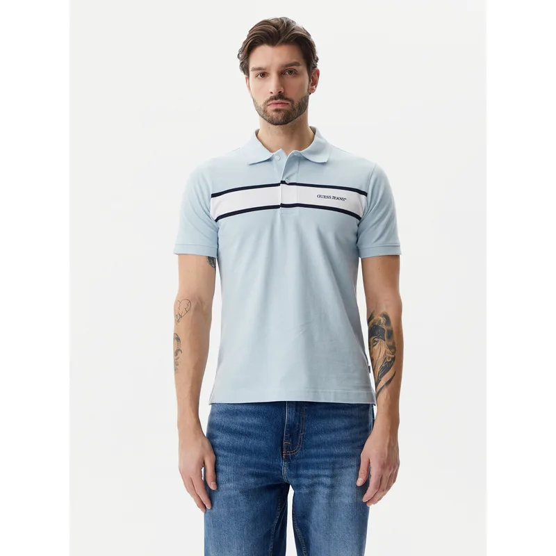 Guess Jeans Polo M5GP29 KCJV1 Γαλάζιο Regular Fit