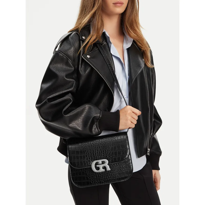 Τσάντα Gino Rossi CEO-LINA-KQ44-CROCCO Μαύρο