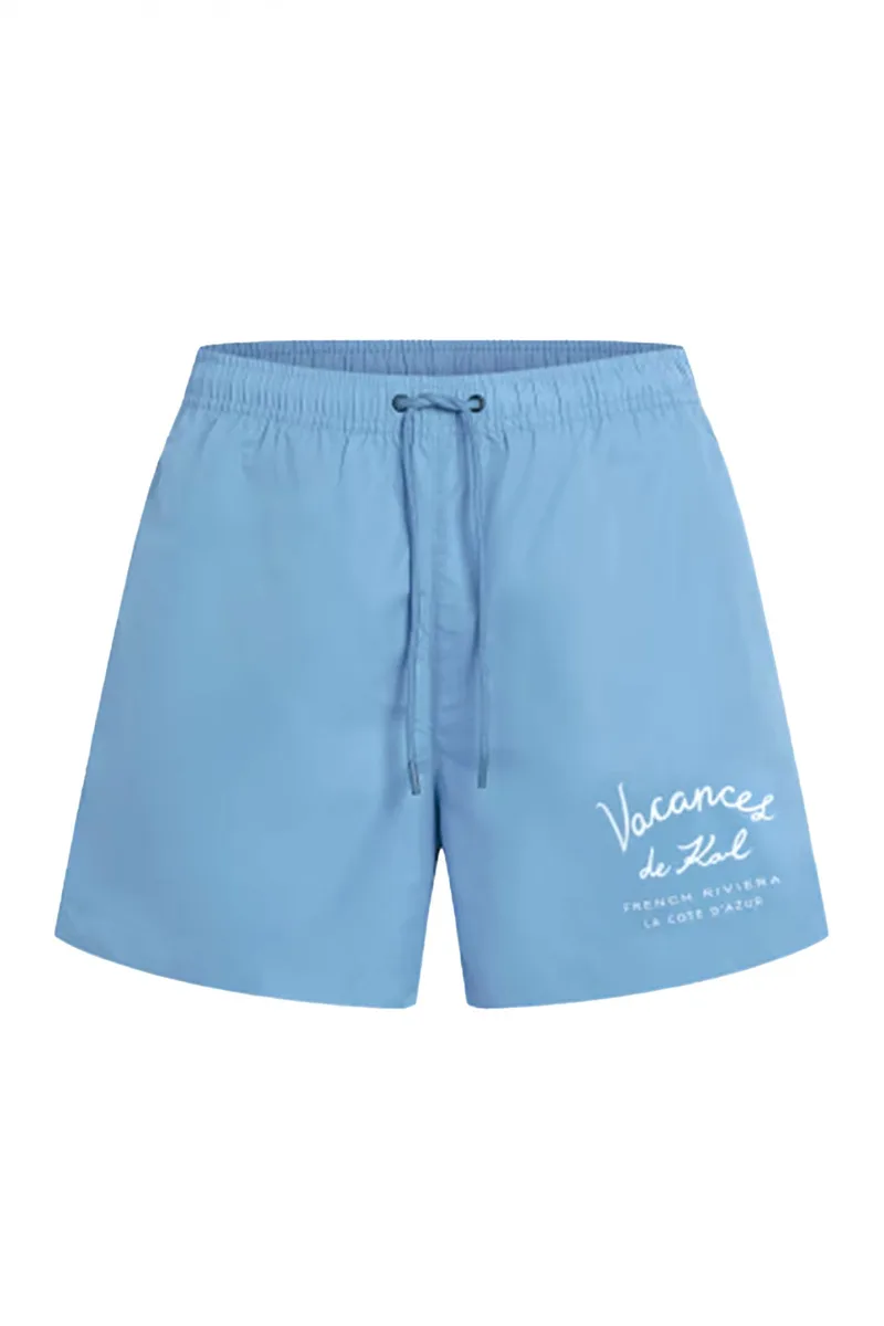 KARL LAGERFELD ΜΑΓΙΩ VACANCES SHORT BOARDSHORT ΣΙΕΛ-ΑΣΗΜΙ