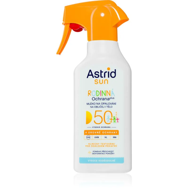 Astrid Sun αντηλιακό γαλάκτωμα σε σπρέι SPF 50 270 ml