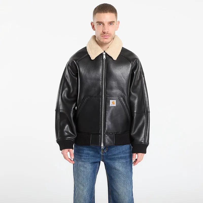 Μπουφάν Carhartt WIP Shepton Jacket UNISEX Black/ Natural XL