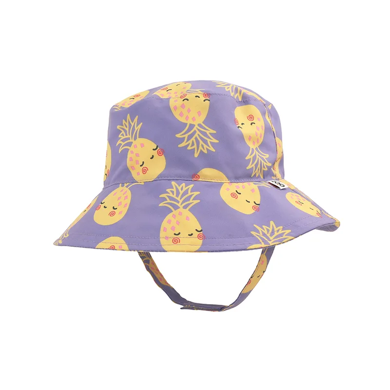 Αντηλιακό Bucket Καπέλο 6-12μηνών Pineapple Zoocchini ZOO15102 (Μέγεθος: 6-12 Μηνών) - Zoocchini - ZOO15102-6-12M