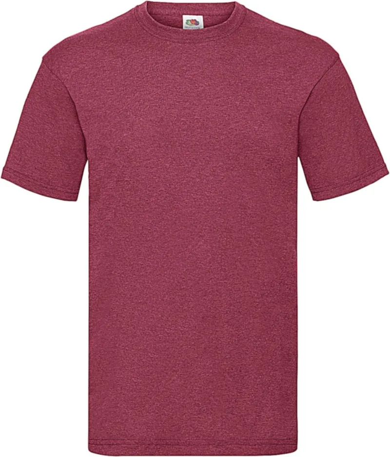 T-Shirt Valueweight Fruit of the Loom 61-036-0 Vintage Heather Red