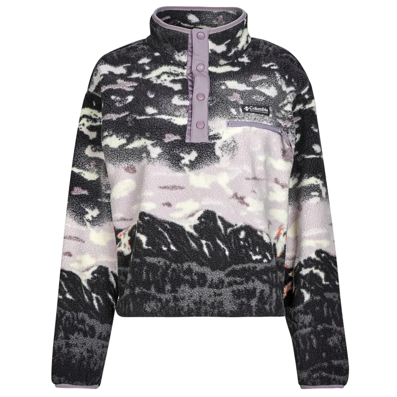 Fleece Columbia HELVETIA II PRINTED CROPPED HALF SNAP