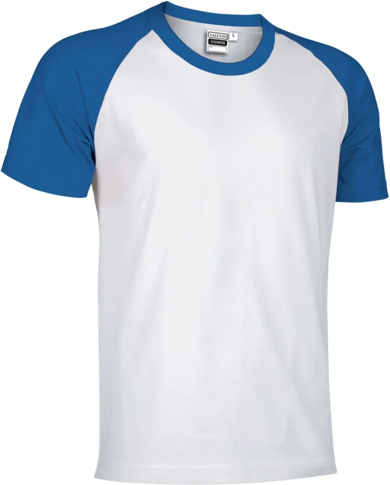 T-Shirt CAIMAN Valento CAVARGCBA White-Royal Blue