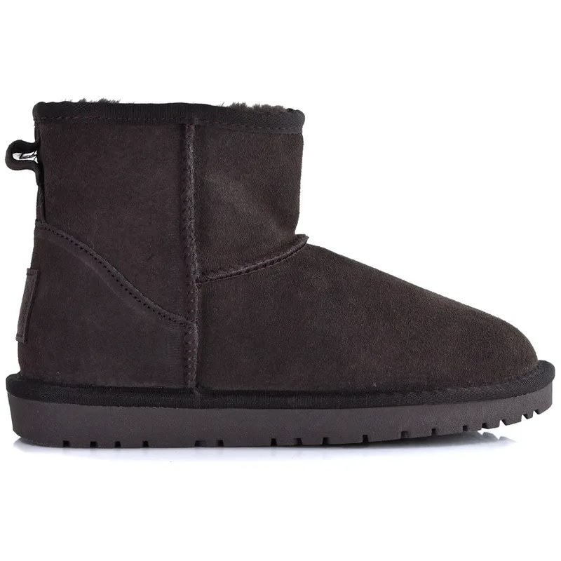 Καφέ χαμηλό δερμάτινο Australian Boot Kelara 41202