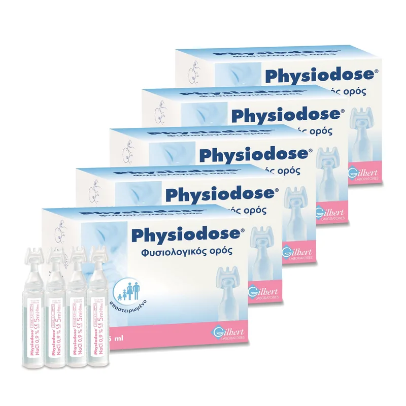Physiodose Πακέτο Προσφοράς Φυσιολογικός Ορός σε Αμπούλες 5x(30x5ml)