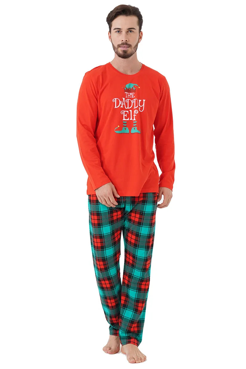 Vienetta Man ανδρική βαμβακερή πυτζάμα ''The Daddy Elf''-106199b
