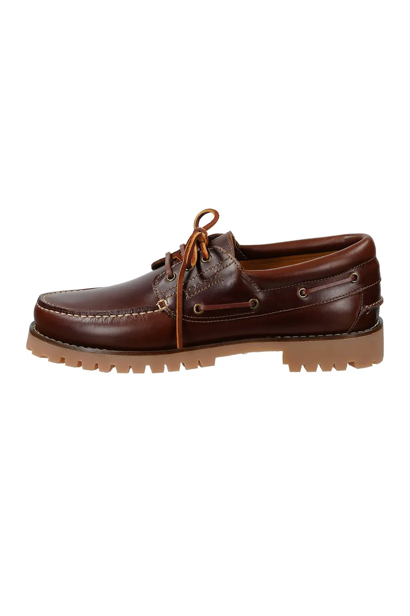 Gant ανδρικά δερμάτινα boat shoes "Tratton" - 32631270 Καφέ