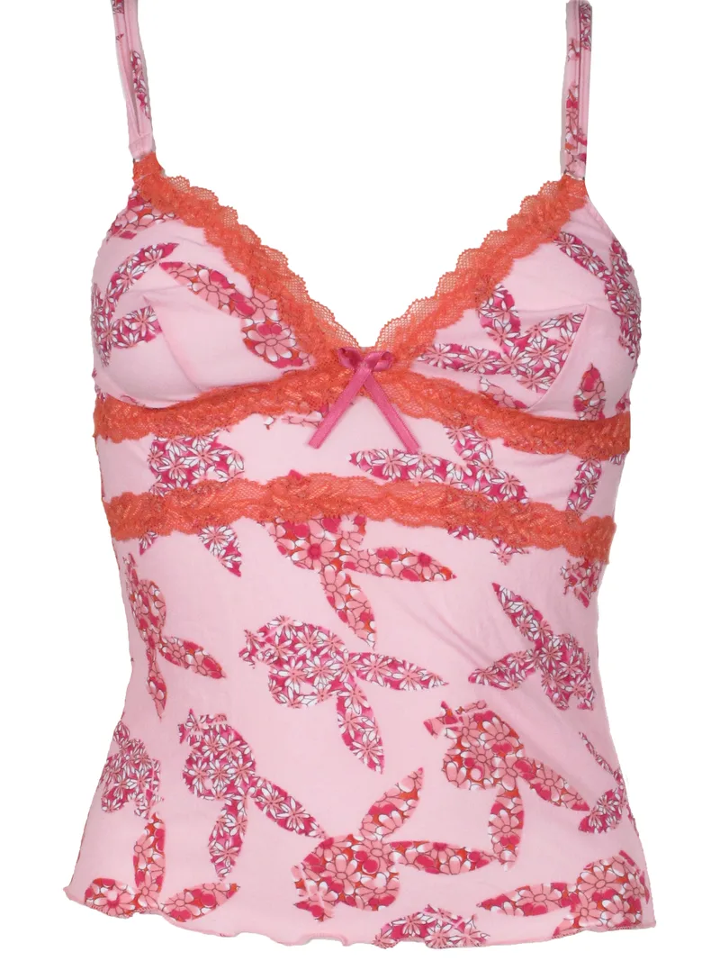 Φανελάκι Playboy Logo Print P503A-PINK Γυναικείο