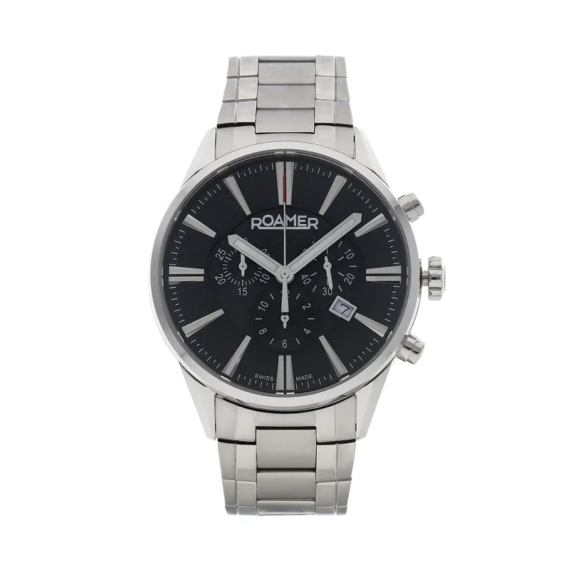 Ρολόι Roamer Superior Chrono 508837 41 55 50 Ασημί