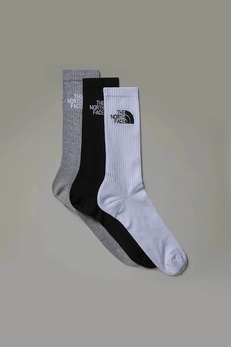The North Face σετ unisex μακριές κάλτσες ribbed με λογότυπο "Multi Sport Cushion" (3 ζευγάρια) - NF0A882H3OW1 Μαύρο