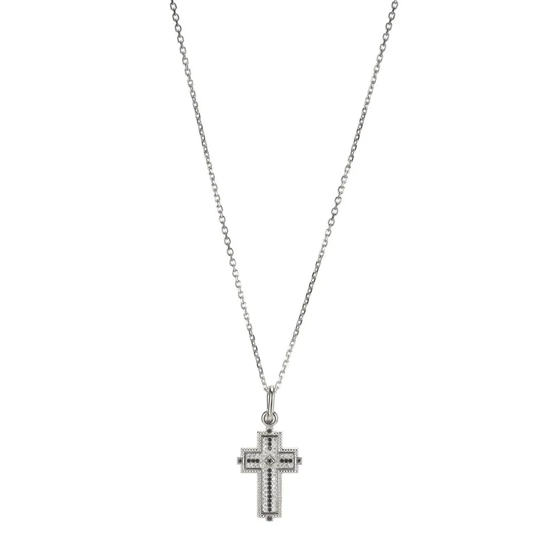 SOVRANI Κολιέ-Σταυρός από Aσήμι 925 Silver J9325