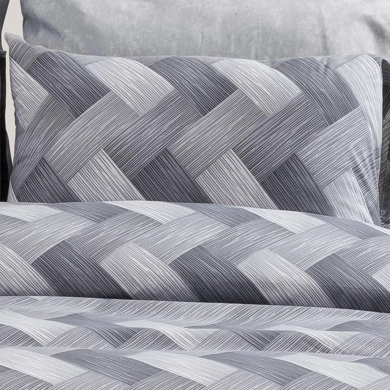 Μαξιλαροθήκη 50x70 Dimcol Alcmene 452 Grey 50x70