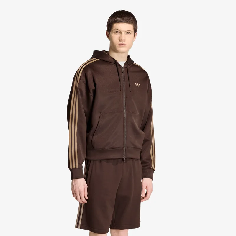 Φούτερ adidas Adicolor Spacer Oversized Hoodie Aurora Coffee XXL
