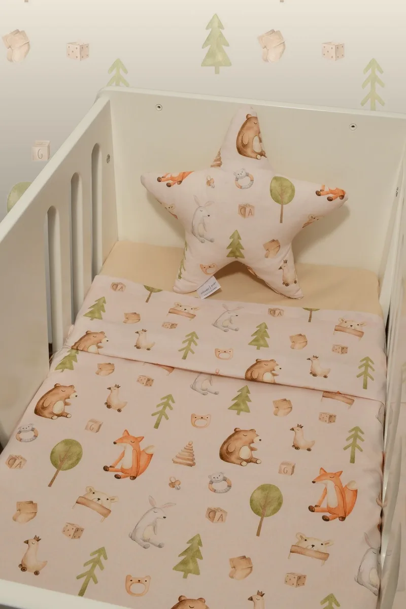 Σεντόνια Λίκνου Σετ 2τ -75x110-100% Βαμβάκι Des -428 Oliver Baby