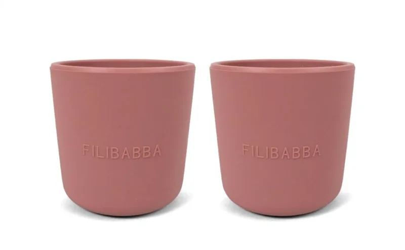 Filibabba Silicone Cup 2 Pack -Rose