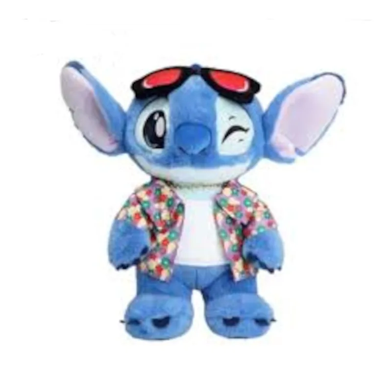 Λούτρινο Stitch με γυαλιά & Πουκάμισο 45cm