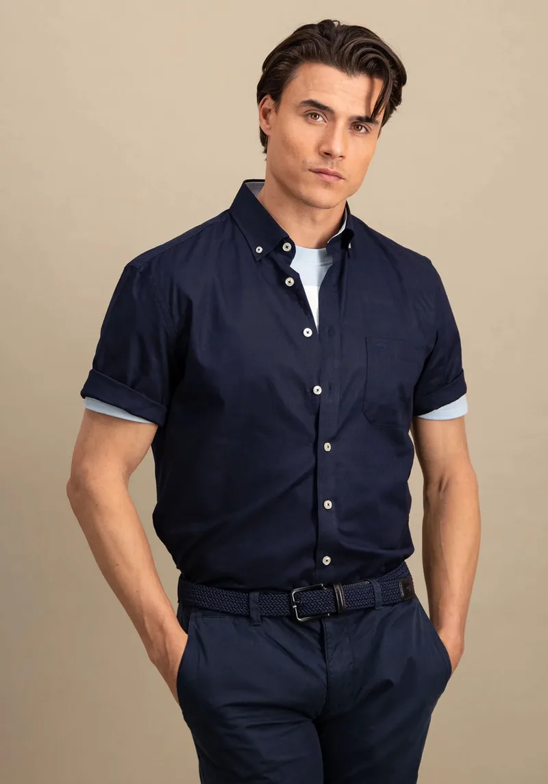 Fynch Hatton Πουκάμισο της σειράς Superfine - 1504 8091 685 Navy