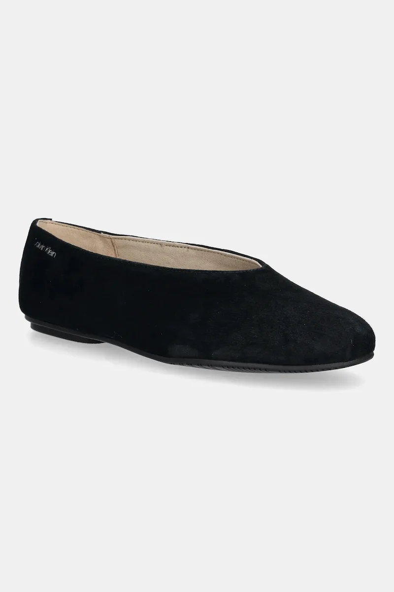 Μπαλαρίνες σουέτ Calvin Klein BALLERINA ROUND HW SUE