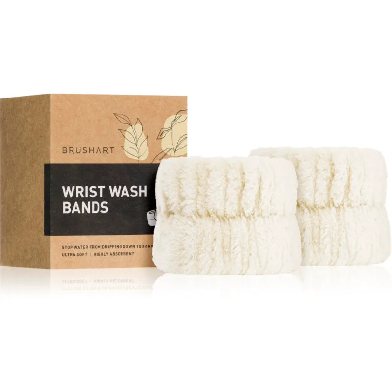 BrushArt Home Salon Wrist wash bands βραχιολάκια καρπών για το πλύσιμο του προσώπου Cream 2 τμχ